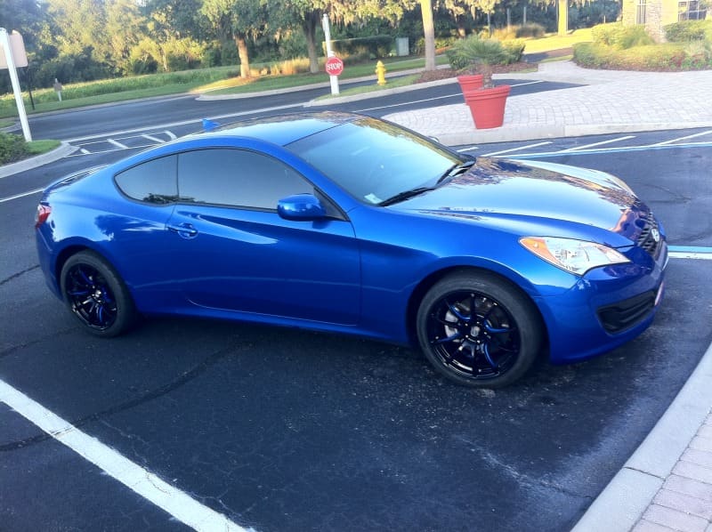 2011 Hyundai Genesis with 18x9 wheels