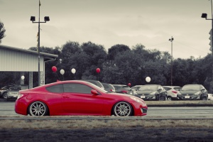 2010 Hyundai Genesis with 19x9.5 Varrstoen wheels
