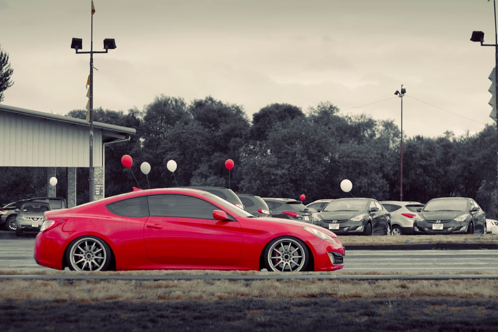 2010 Hyundai Genesis with 19x9.5 Varrstoen wheels