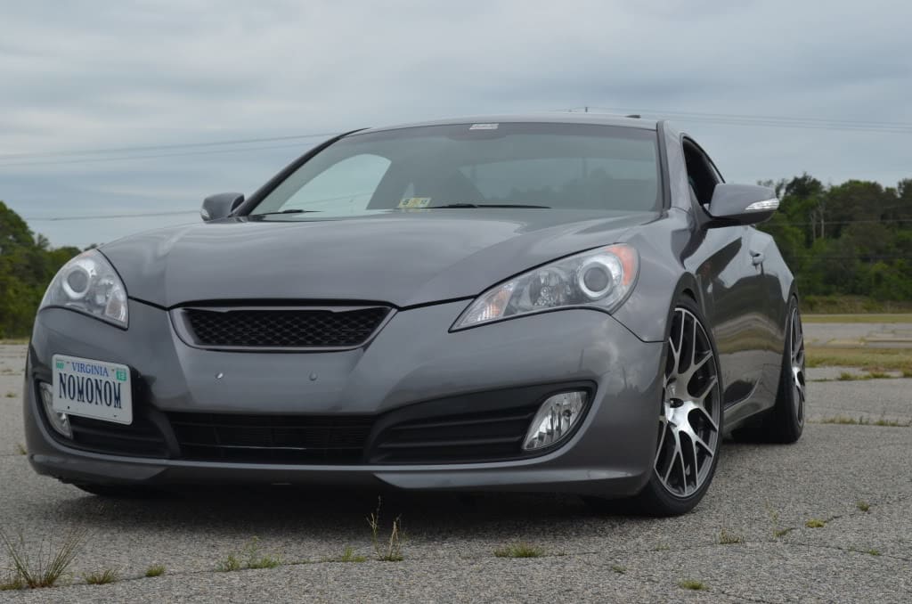 2011 Hyundai Genesis with 19x8.5 TSW Nurburgring wheels