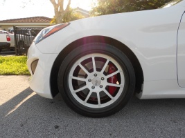 2011 Hyundai Genesis with 19x9 ISS Forged RX-10 wheels
