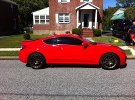 2011 Hyundai Genesis with 18x8.5 TSW Nurburgring wheels