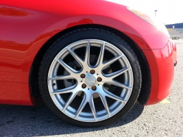 2011 Hyundai Genesis with 19x8.5 Miro Type 111 wheels