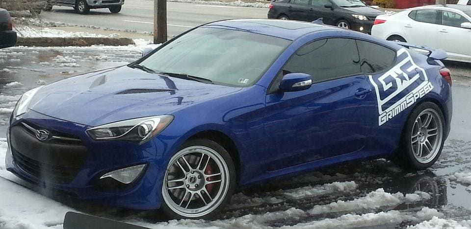 2011 Hyundai Genesis with 19x9 ENKEI RPF-1 wheels