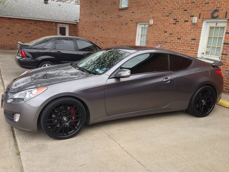 2011 Hyundai Genesis with 20x8.5 Drag DR37 wheels