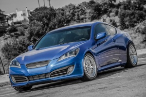 2012 Hyundai Genesis with 18x8.5 ESM 007 wheels