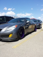 2012 Hyundai Genesis with 19x9.5 Avant Garde M510 wheels