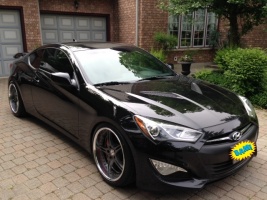 2012 Hyundai Genesis with 19x9.5 SSR GT-03 wheels