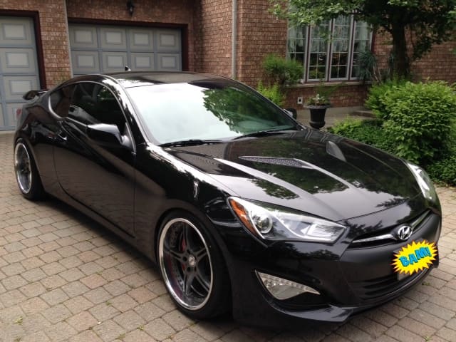 2012 Hyundai Genesis with 19x9.5 SSR GT-03 wheels