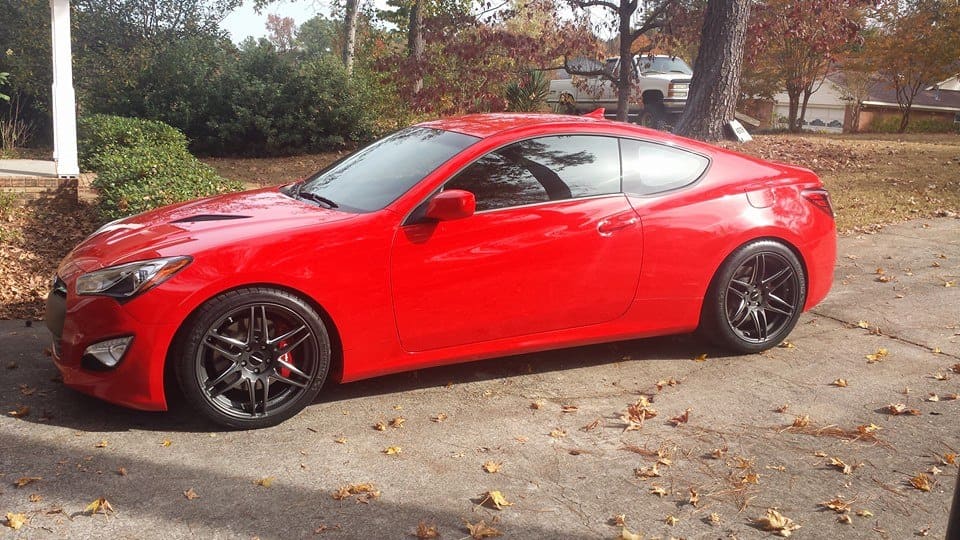 2013 Hyundai Genesis with 19x8.5 Avant Garde M368 wheels
