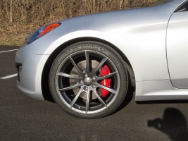 2012 Hyundai Genesis with 18x8.5 Ace Alloy Convex wheels