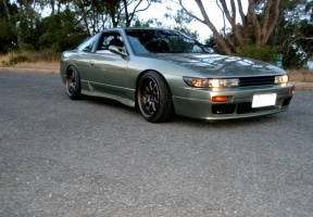 1994 Nissan S13 with 17x9.5 Work Wheels XD9 wheels