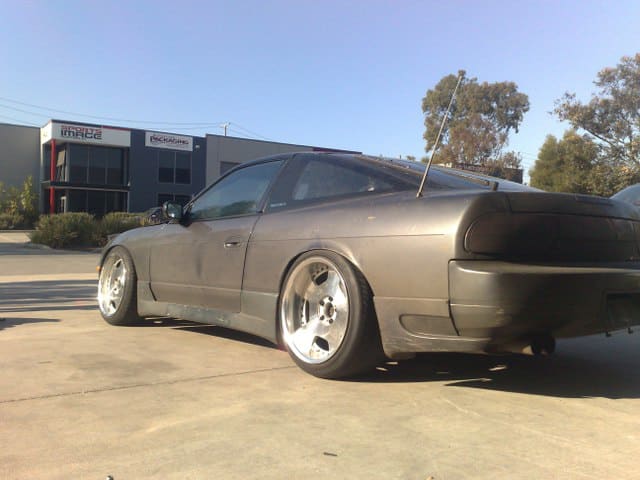 1990 Nissan S13 with 18x9 Rays Engineering Victrix wheels