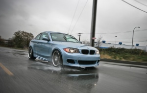 2008 BMW 128 with 18x8.5 Work Varianza Schwert SC1 wheels
