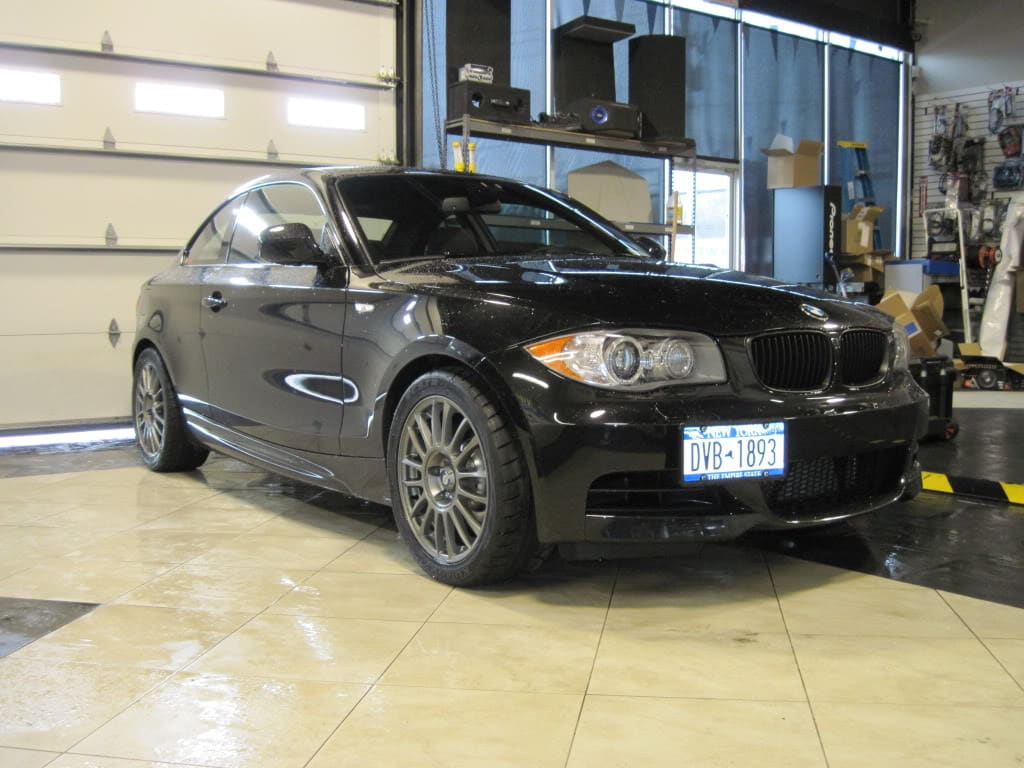 2010 BMW 135 with 17x8 Sparco Pista wheels
