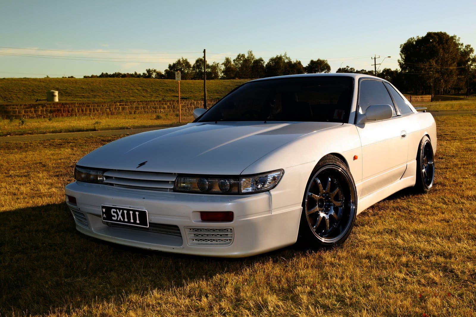 1993 Nissan S13 with 17x9.5 Work Emotion XD9 wheels