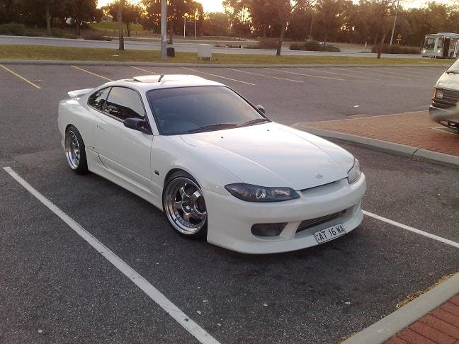 2002 Nissan S15 with 18x9 Work Wheels Meister SP1 3pc wheels