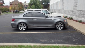 2010 BMW 128 with 18x8 BMW Style 162 wheels