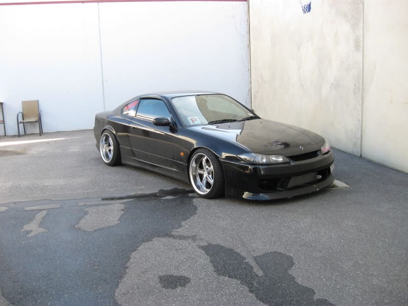 1999 Nissan S15 with 18x9 Work Wheels VS-KF wheels