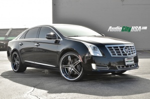 2014 Cadillac XTS with 22x9 Lexani Forged LF 705 wheels