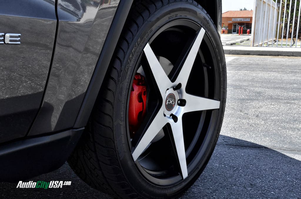 2014 Jeep Grand Cherokee with 22x9 Blaque Diamond bd 300 wheels