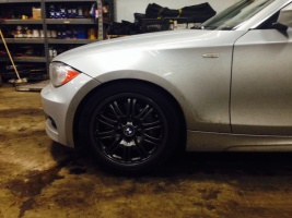 2011 BMW 135 with 18x8.5 E46 M3 wheels