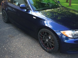 2010 BMW 135 with 18x7.5 Breyton GTS-R wheels