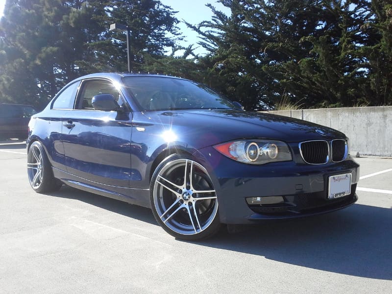 2010 BMW 128 with 19x8 Miro 313 reps wheels
