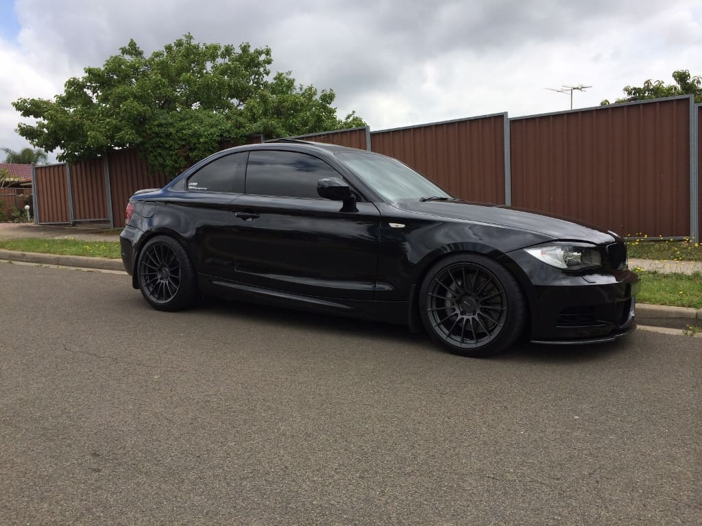 2011 BMW 135 with 18x8.5 Enkei RS05RR wheels
