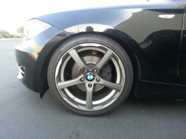 2010 BMW 128 with 18x8 BE GTF2 wheels