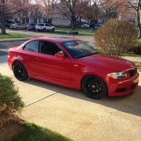 2008 BMW 135 with 18x8.5 Apex ARC 8 wheels