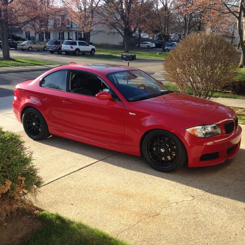 2008 BMW 135 with 18x8.5 Apex ARC 8 wheels