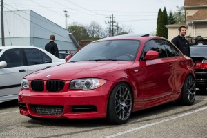 2011 BMW 135 with 18x8.5 VMR 710 wheels