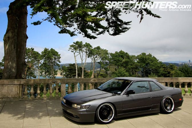 1991 Nissan S13 with 18x9 Work Wheels Euroline DH wheels