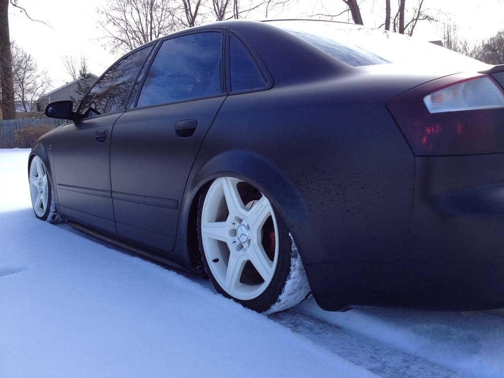2006 Audi A4 with 19x8.5 mercedes amg wheels