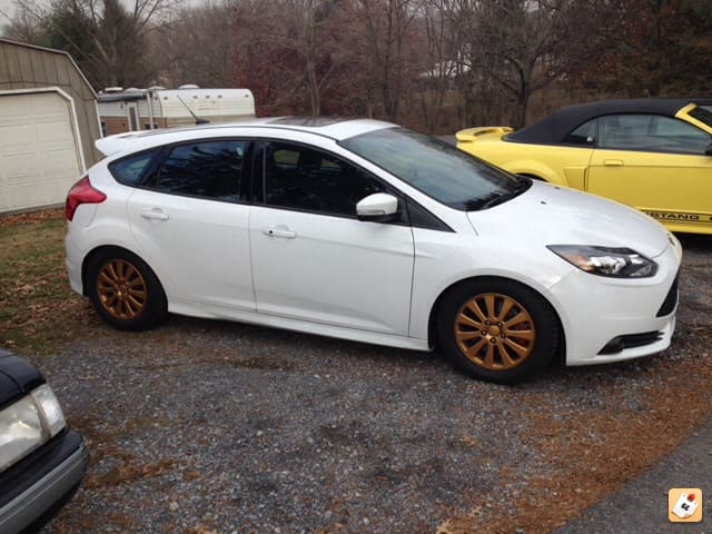 2013 Ford Focus ST with 16x6.5 Volvo S40 wheels
