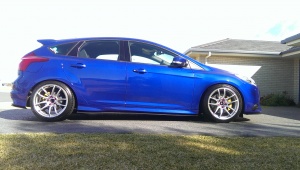 2014 Ford Focus ST with 18x9.5 Lenso Project D wheels