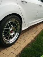 2014 Ford Focus ST with 18x8 Yoshihara DY-37C wheels