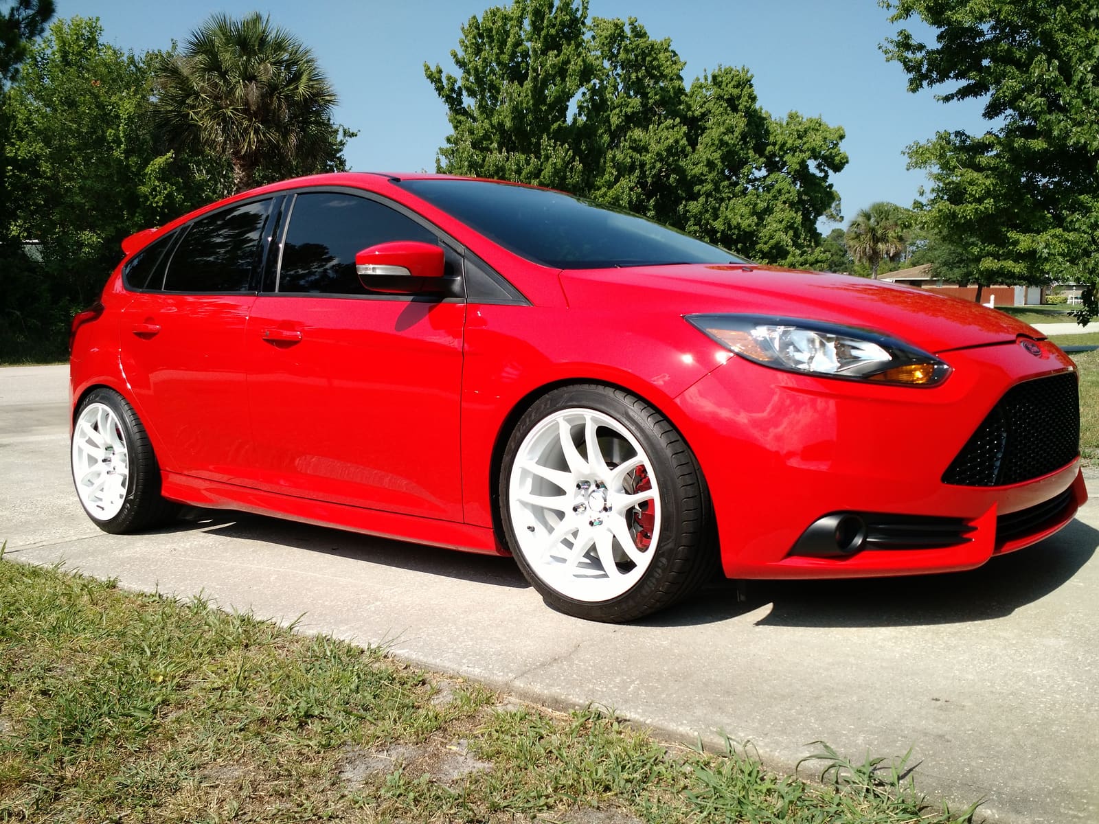 2014 Ford Focus ST with 18x9.5 Work Emotion CR Ultimate wheels