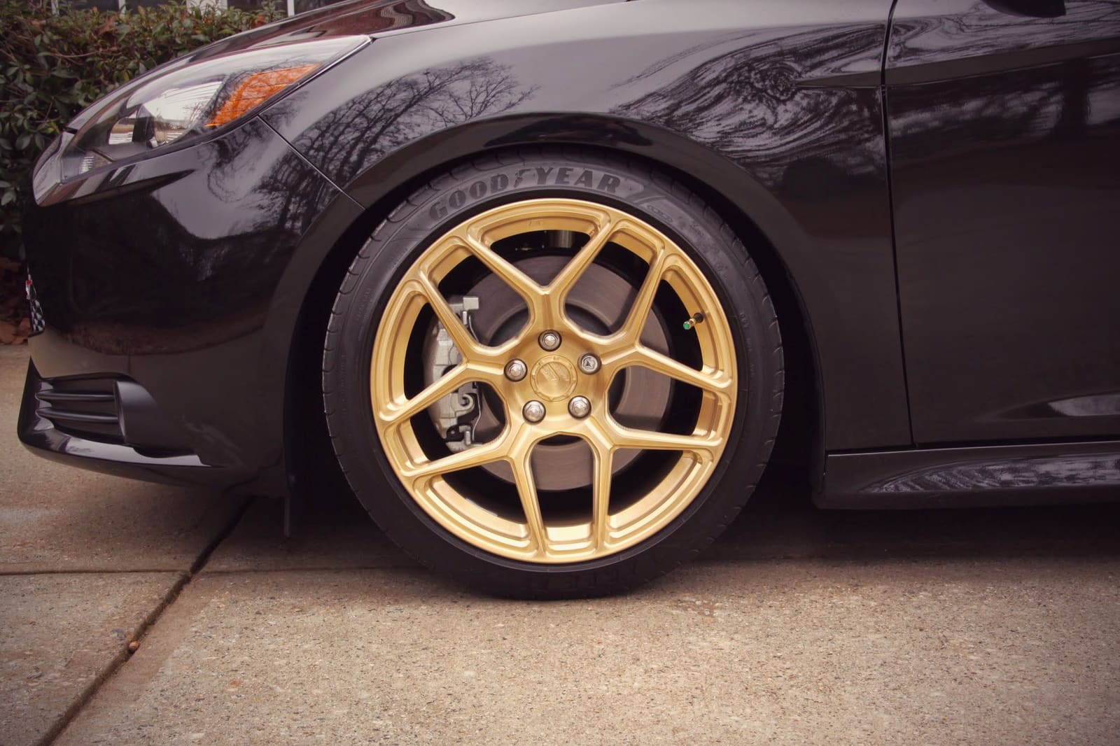 2015 Ford Focus ST with 18x9.5 BC Forged RZ053 wheels
