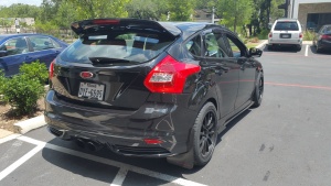 2014 Ford Focus ST with 18x9 Team Dynamics Pro Race 1.2 wheels