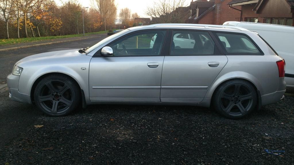 2006 Audi A4 with 18x8.5 Mercedes CLS wheels