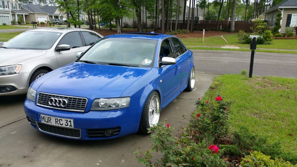 2006 Audi A4 with 18x9 alzor 010 wheels