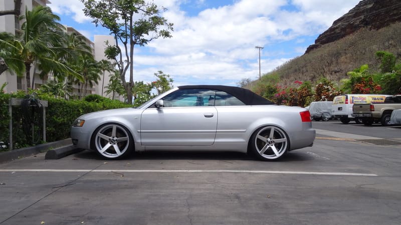 2006 Audi A4 with 20x9 STR 607 wheels