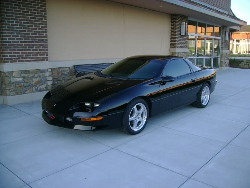 2001 Chevrolet Camaro with 17x9.5 Silver ZR1's wheels