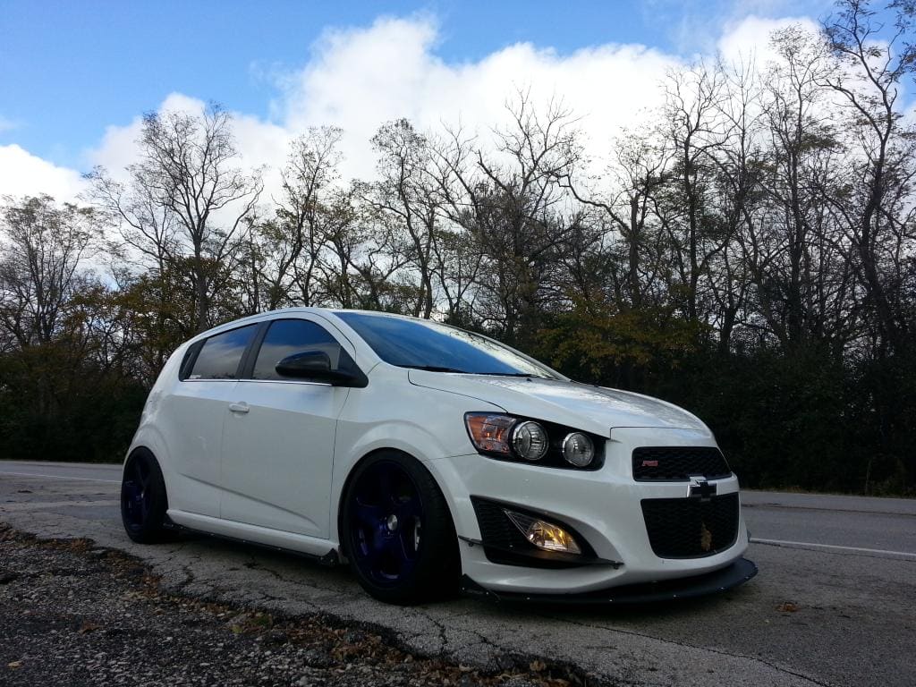 2013 Chevrolet Sonic with 17x8 Rotiform Nue wheels