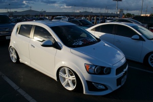2013 Chevrolet Sonic with 18x8.5 C6 Vette wheels