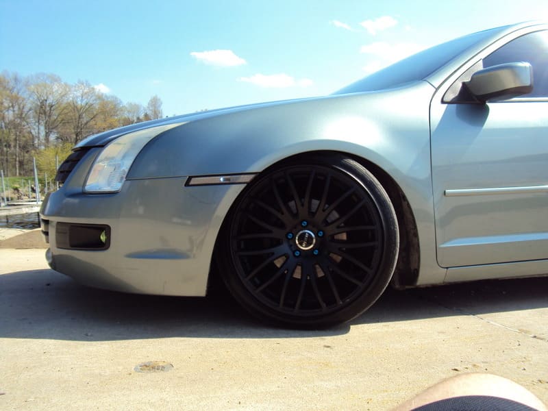 2010 Ford Fusion with 19x9.5 Axis Power wheels