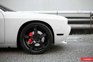 2013 Dodge Challenger with 22x9 Vossen CV3 wheels