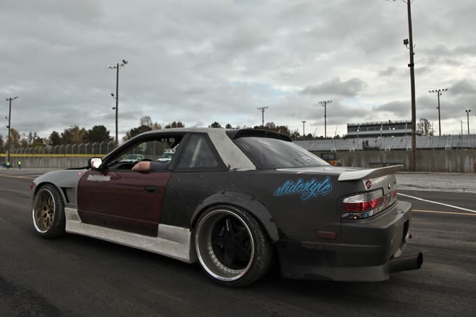 1991 Nissan S13 with 18x10 Weds Kranze ERM wheels
